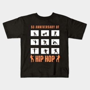 50 Years Hip Hop 50th Anniversary Celebration Kids T-Shirt